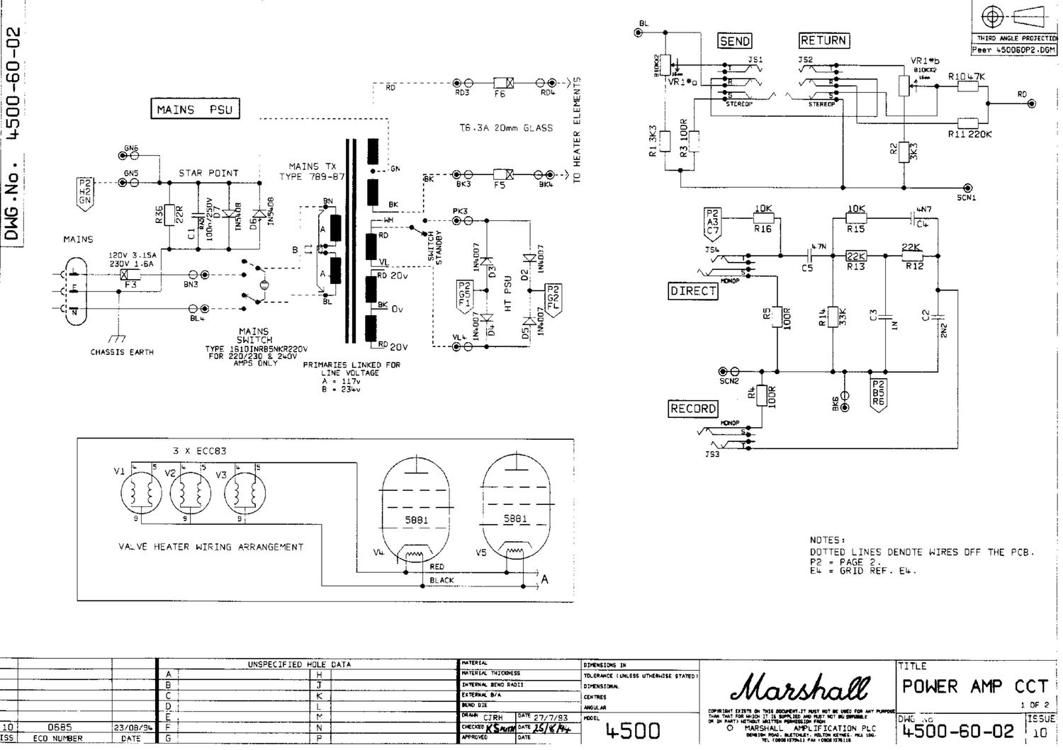 Marshall 4500 60 02 1 Schematic