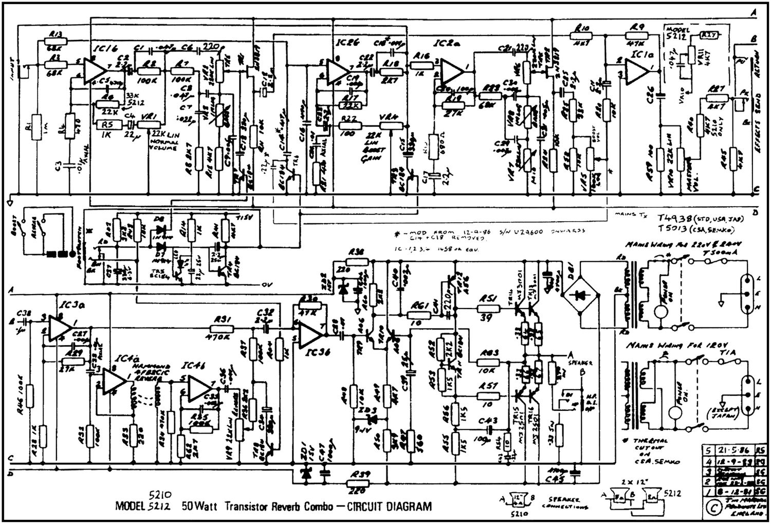 Marshall 5210 Schematic