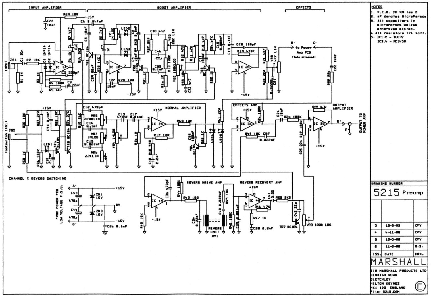 Marshall 5215 Schematic