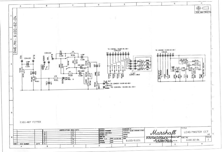 Marshall 6100 6101 6100 62 04 Issue 1 Schematic