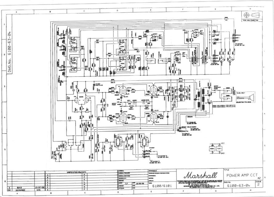 Marshall 6100 6101 6100 63 04 Issue 2 Schematic