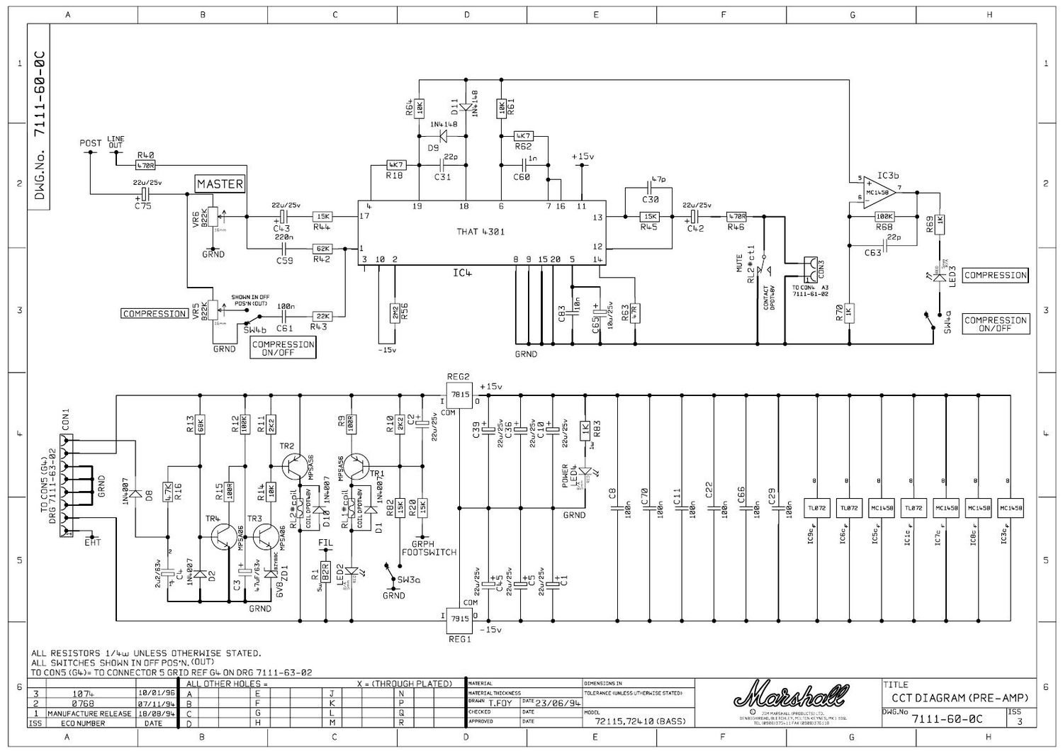 Marshall 7111 60 0c Schematic
