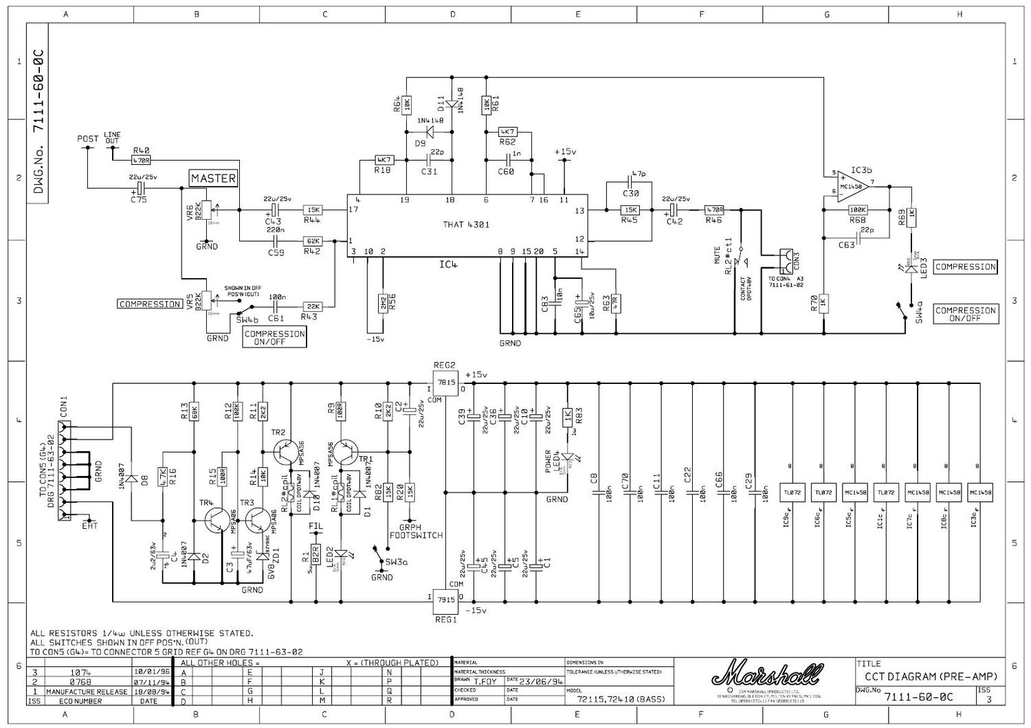 Marshall 7111 60 0c Schematic