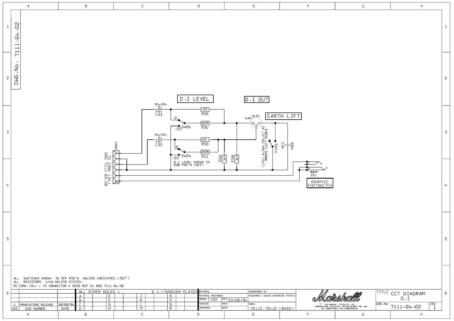 Marshall 7111 64 02 Schematic