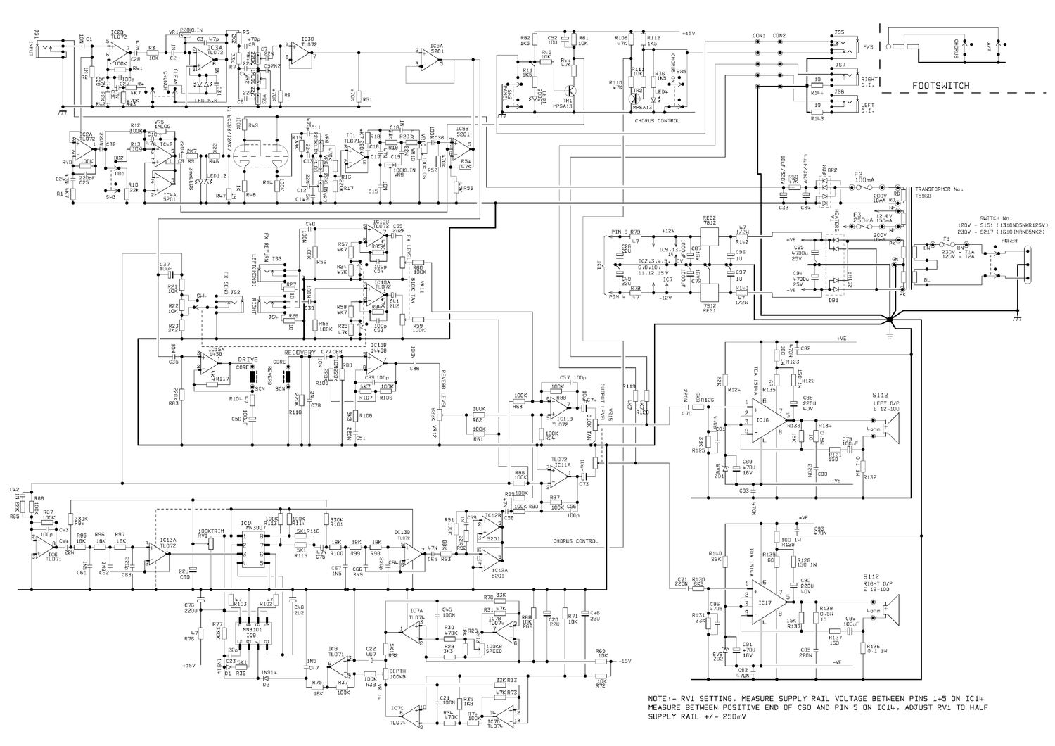 Marshall 8240 Valvestate Schematic
