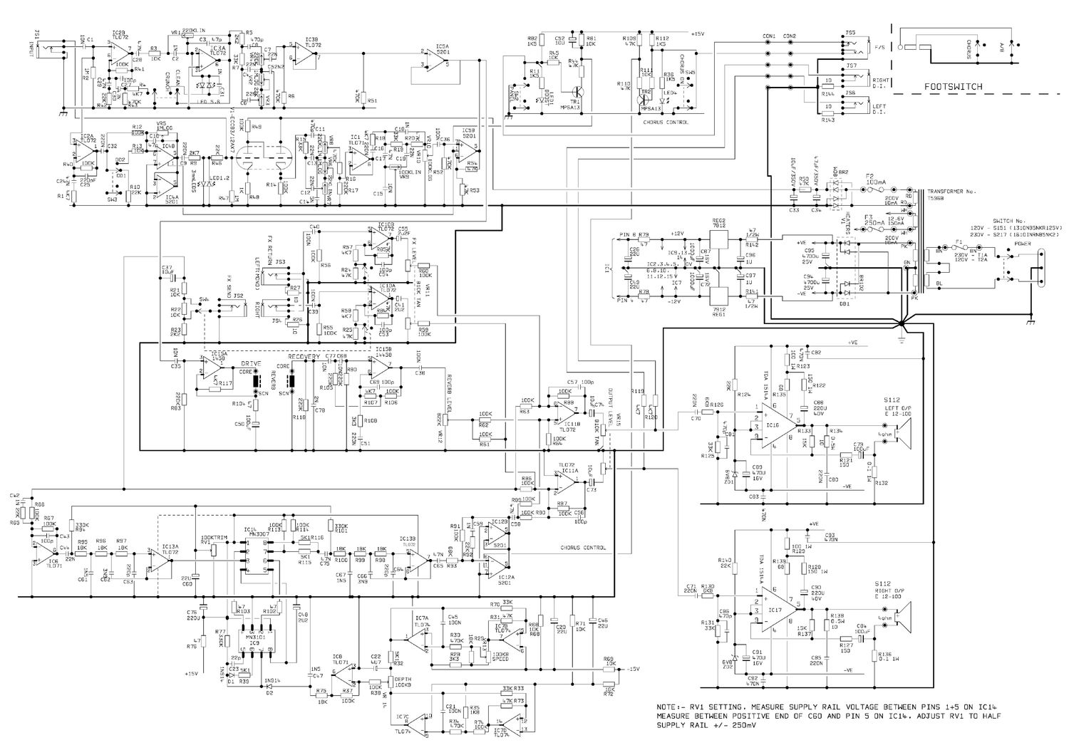 Marshall 8240 Valvestate Schematic