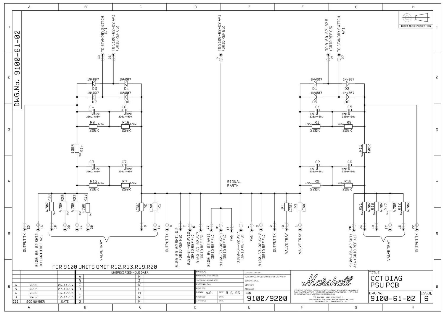 Marshall 9100 61 02 Schematic