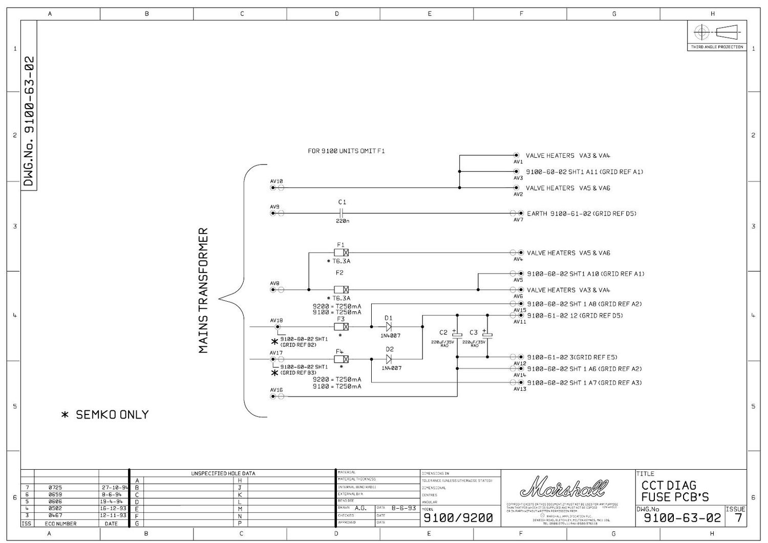 Marshall 9100 63 02 Schematic