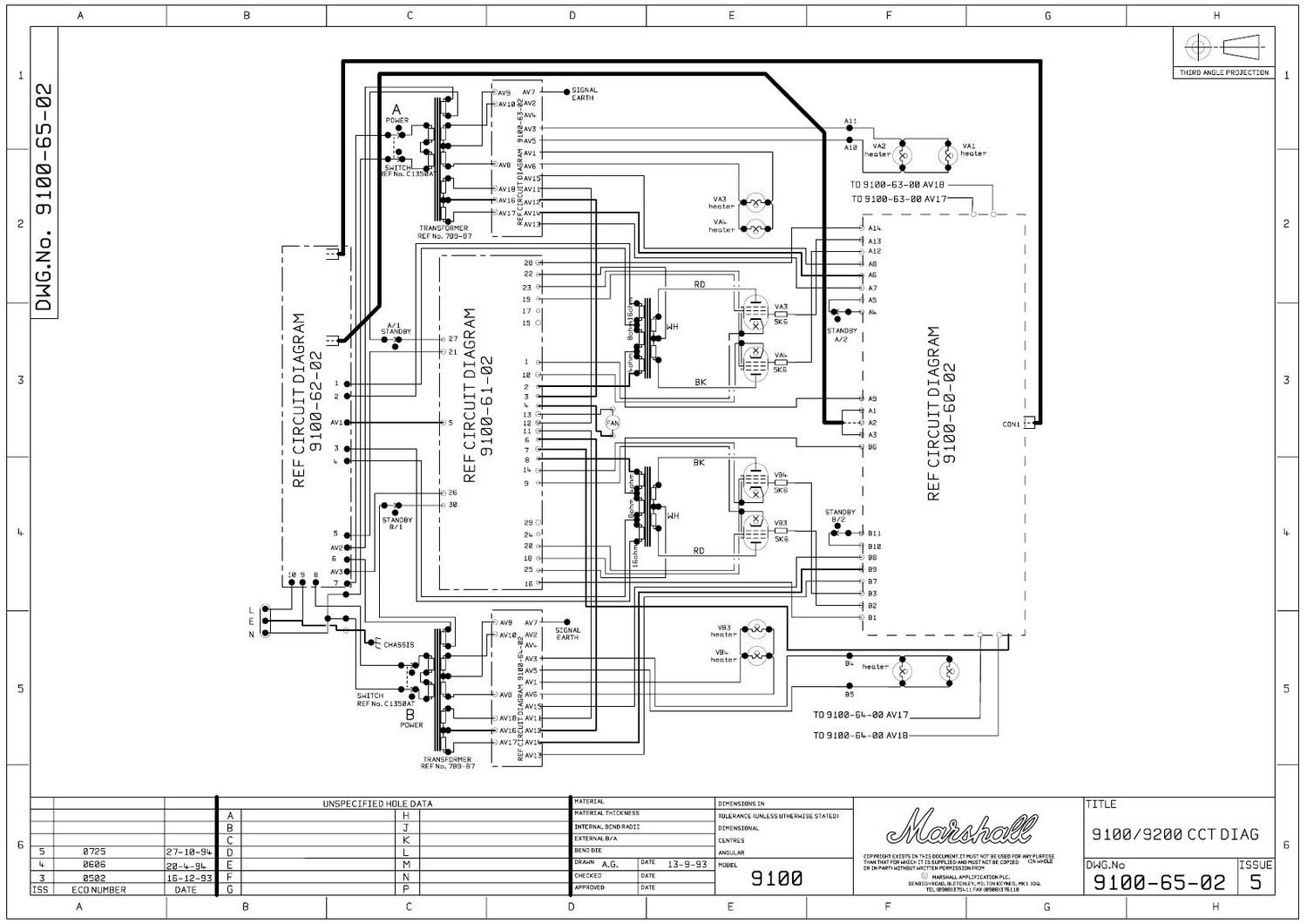 Marshall 9100 65 02 Schematic