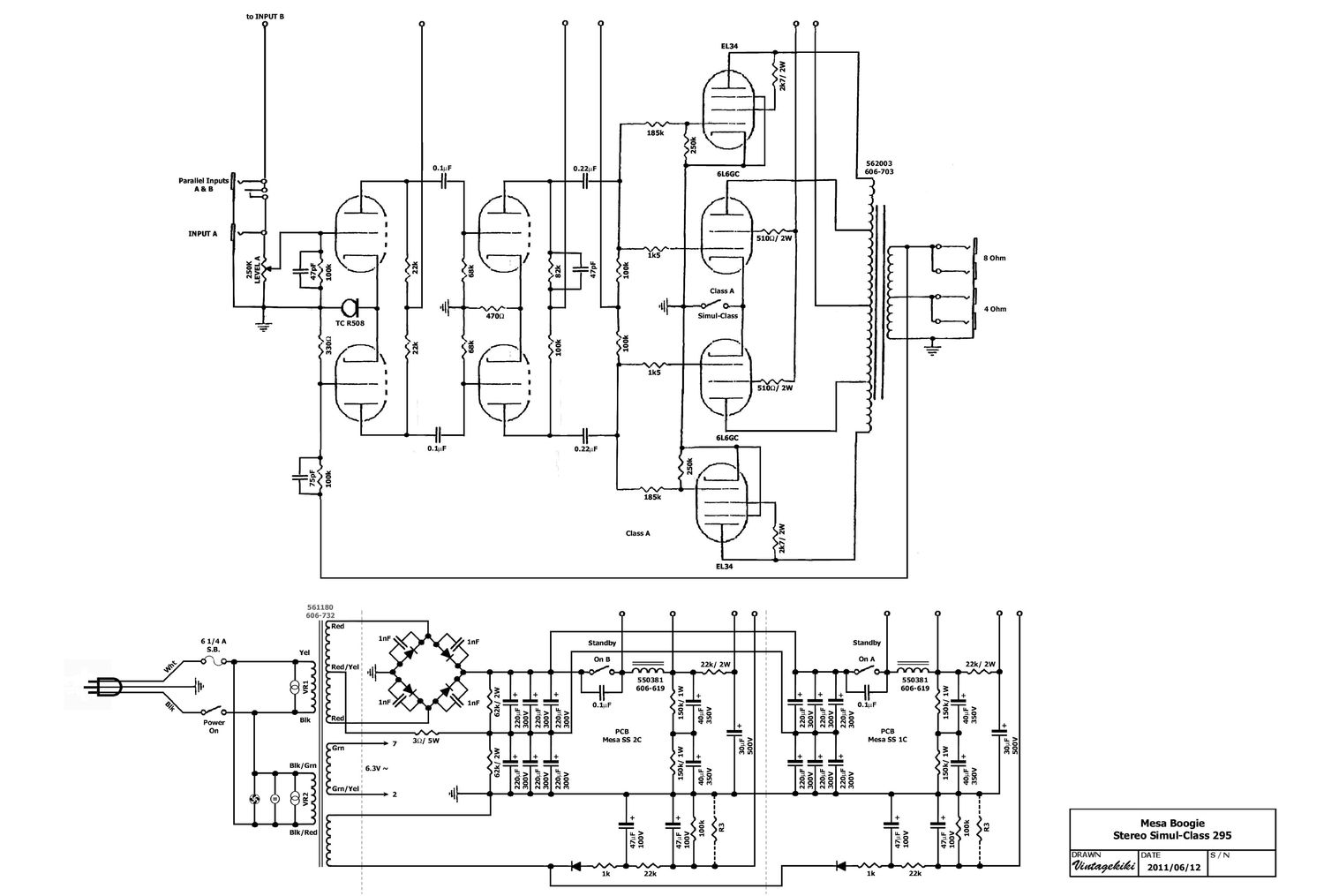 mesaboogie 295 stereo simul class power amp schematics