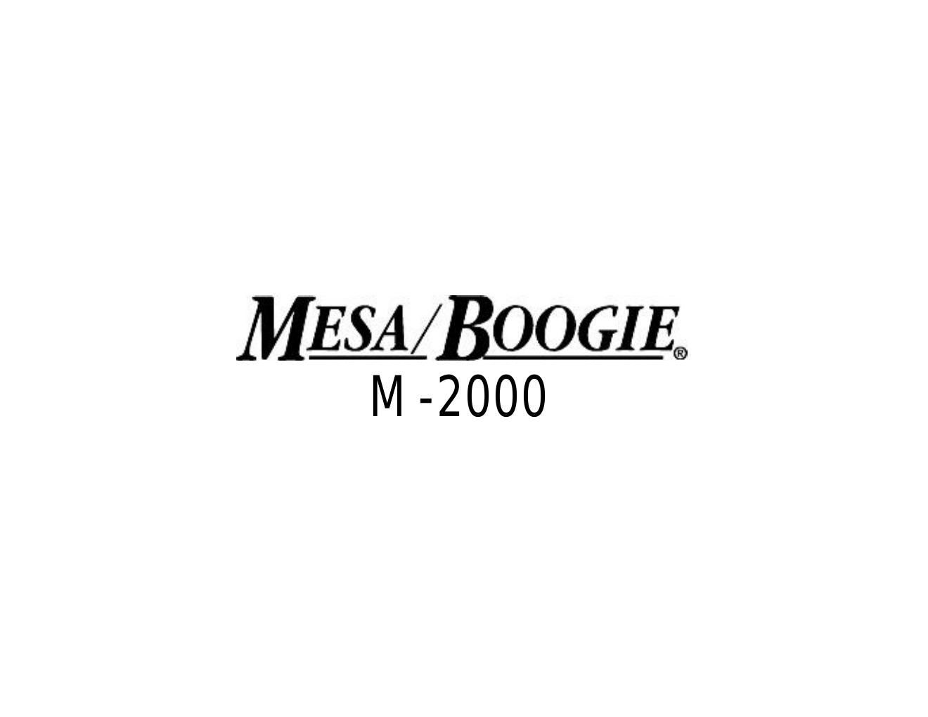 mesaboogie bass m 2000 schematics