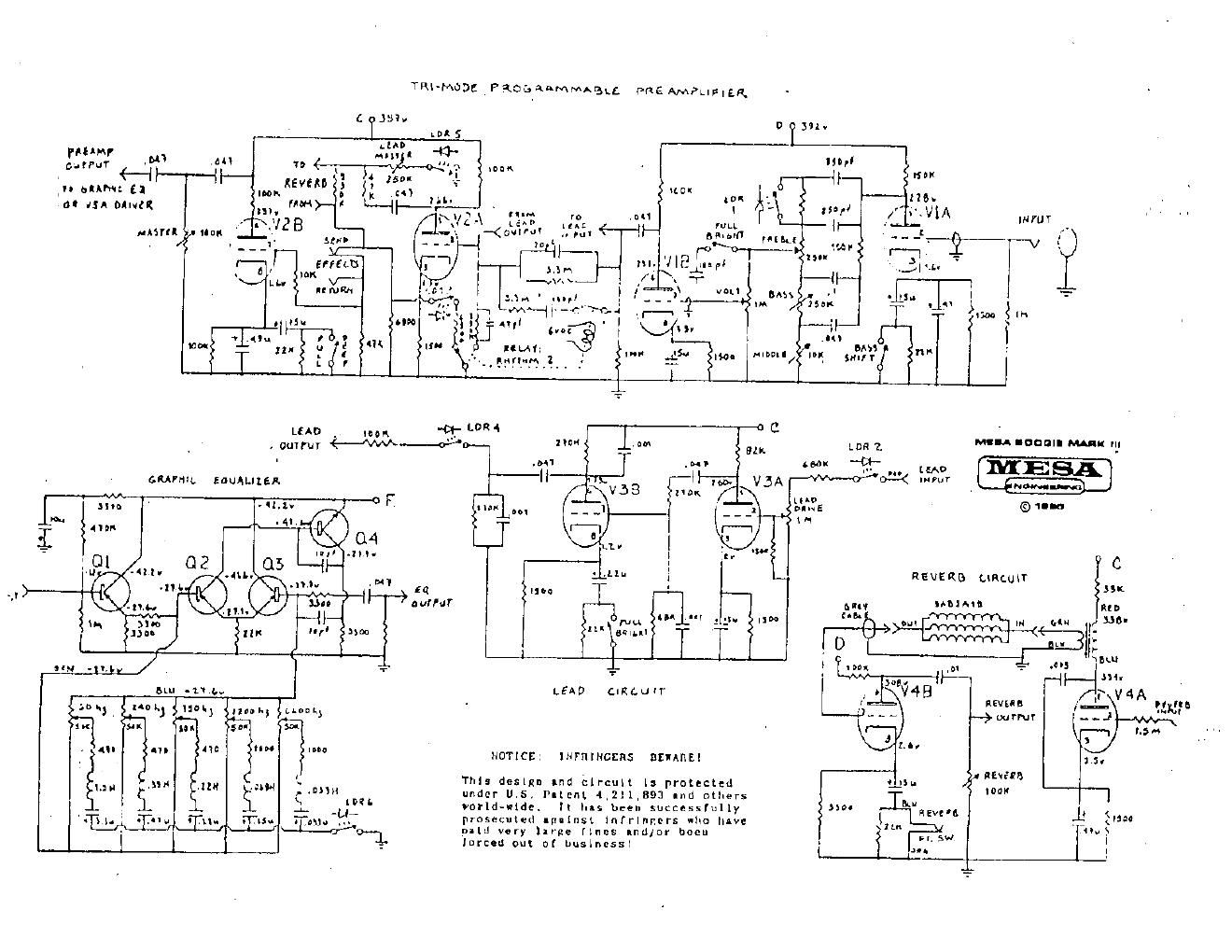 mesaboogie mark iii schematics