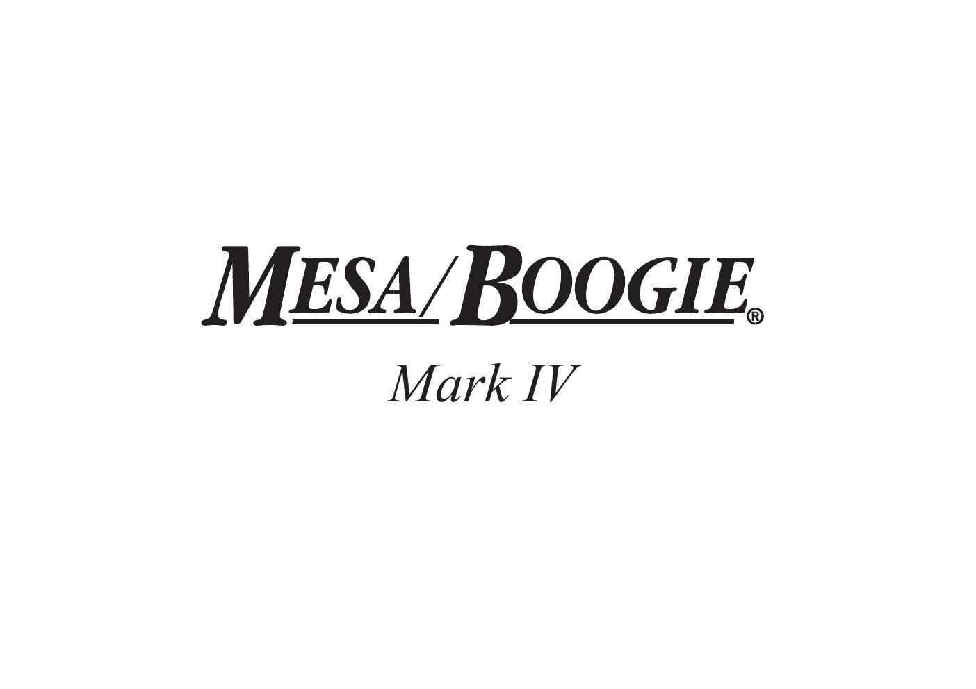 mesaboogie mark iv schematics