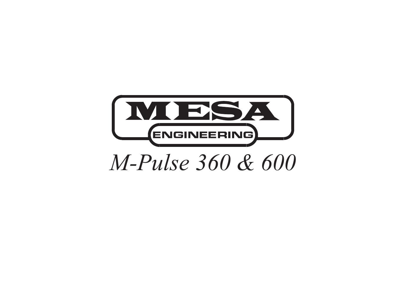 mesaboogie m pulse 360 600 schematics