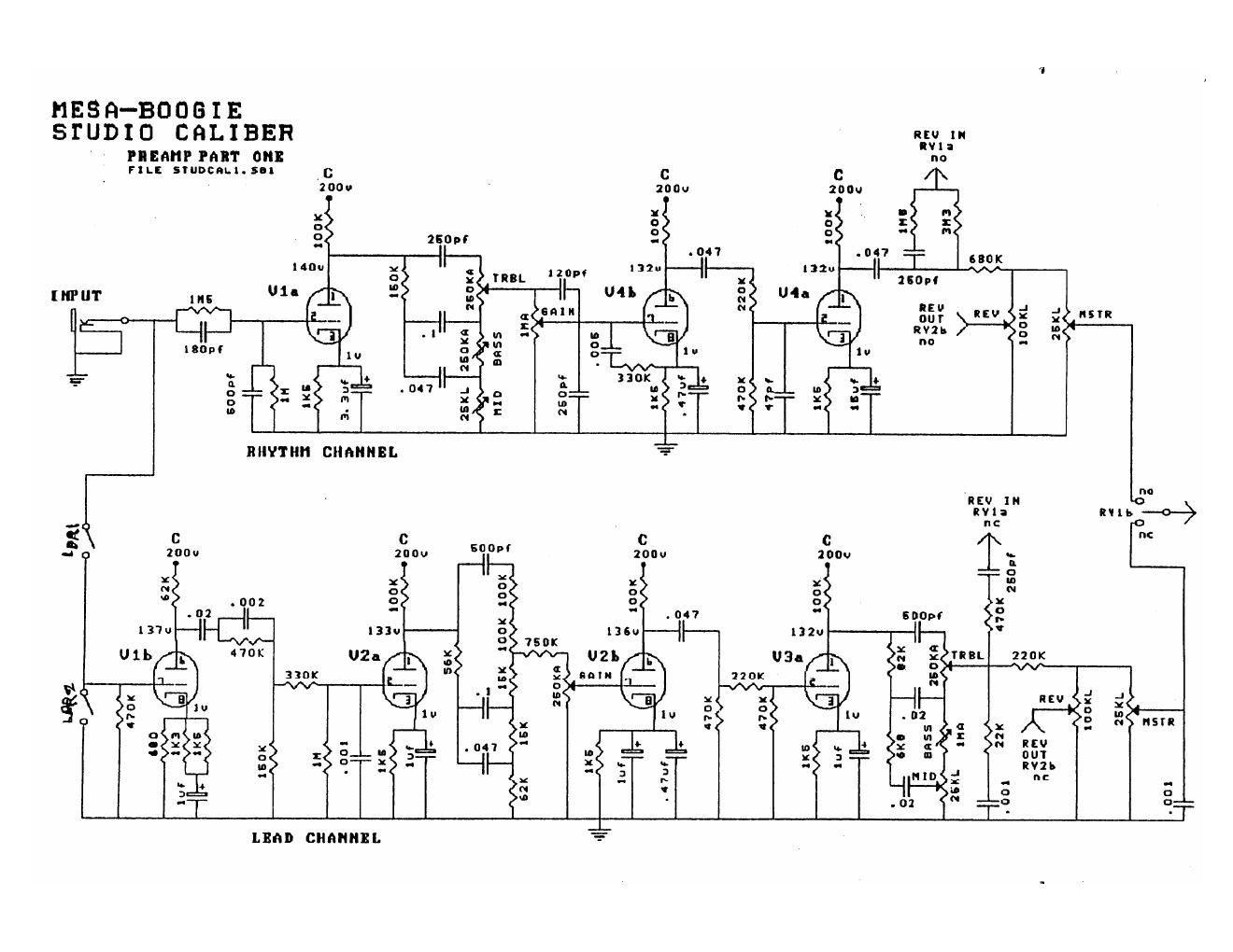 mesaboogie studio caliber dc2 schematics