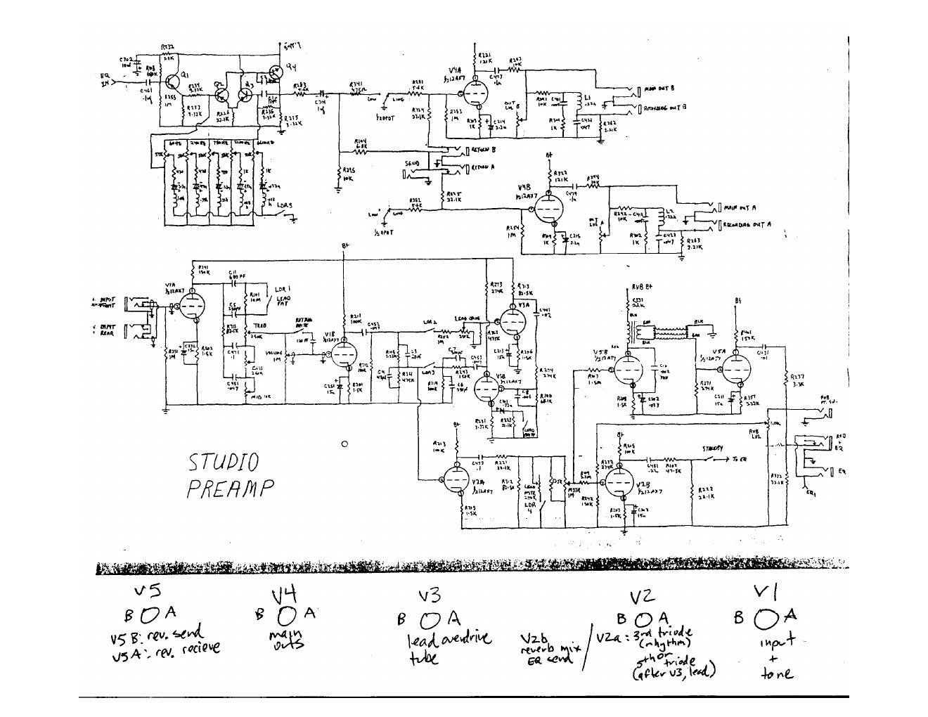 mesaboogie studio preamp schematics