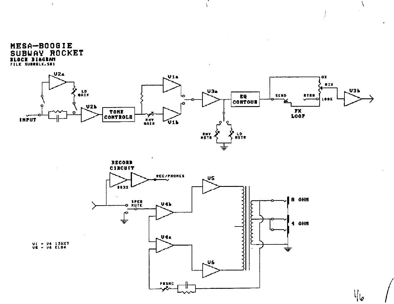 mesaboogie subway rocket schematics