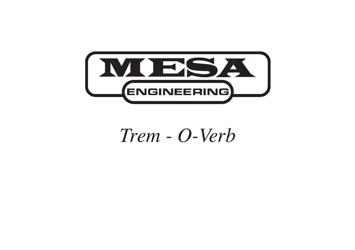 mesaboogie tremoverb schematics