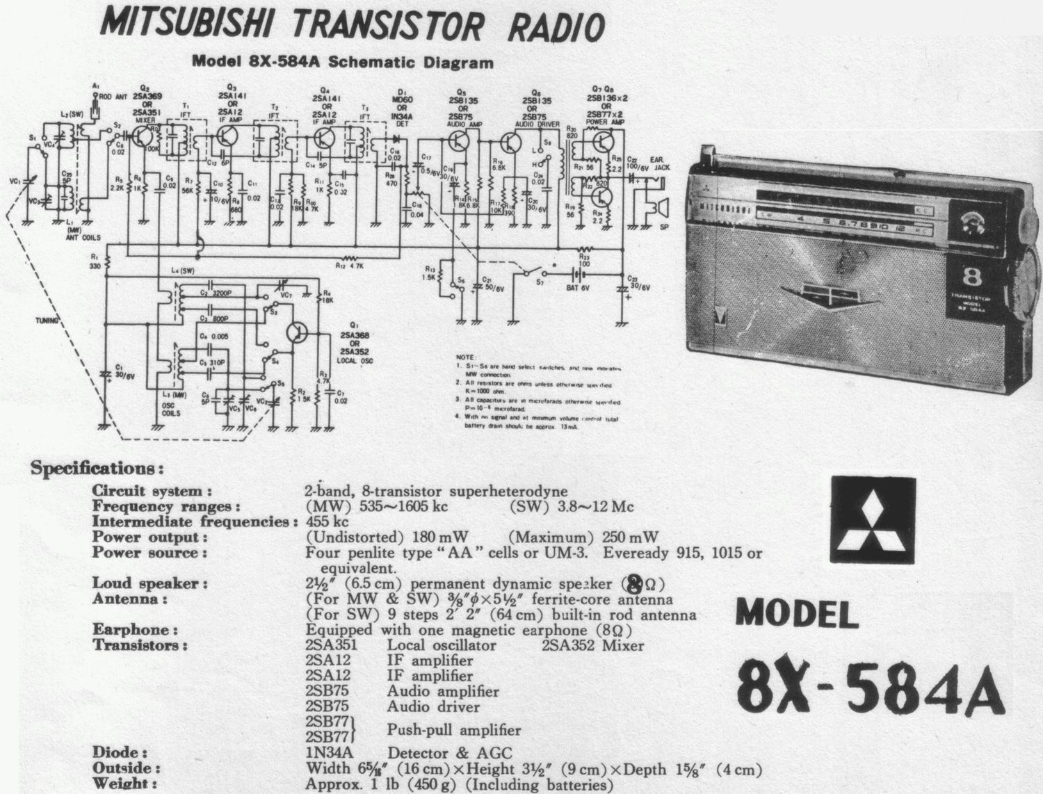 mitsubishi 8x 584a 2