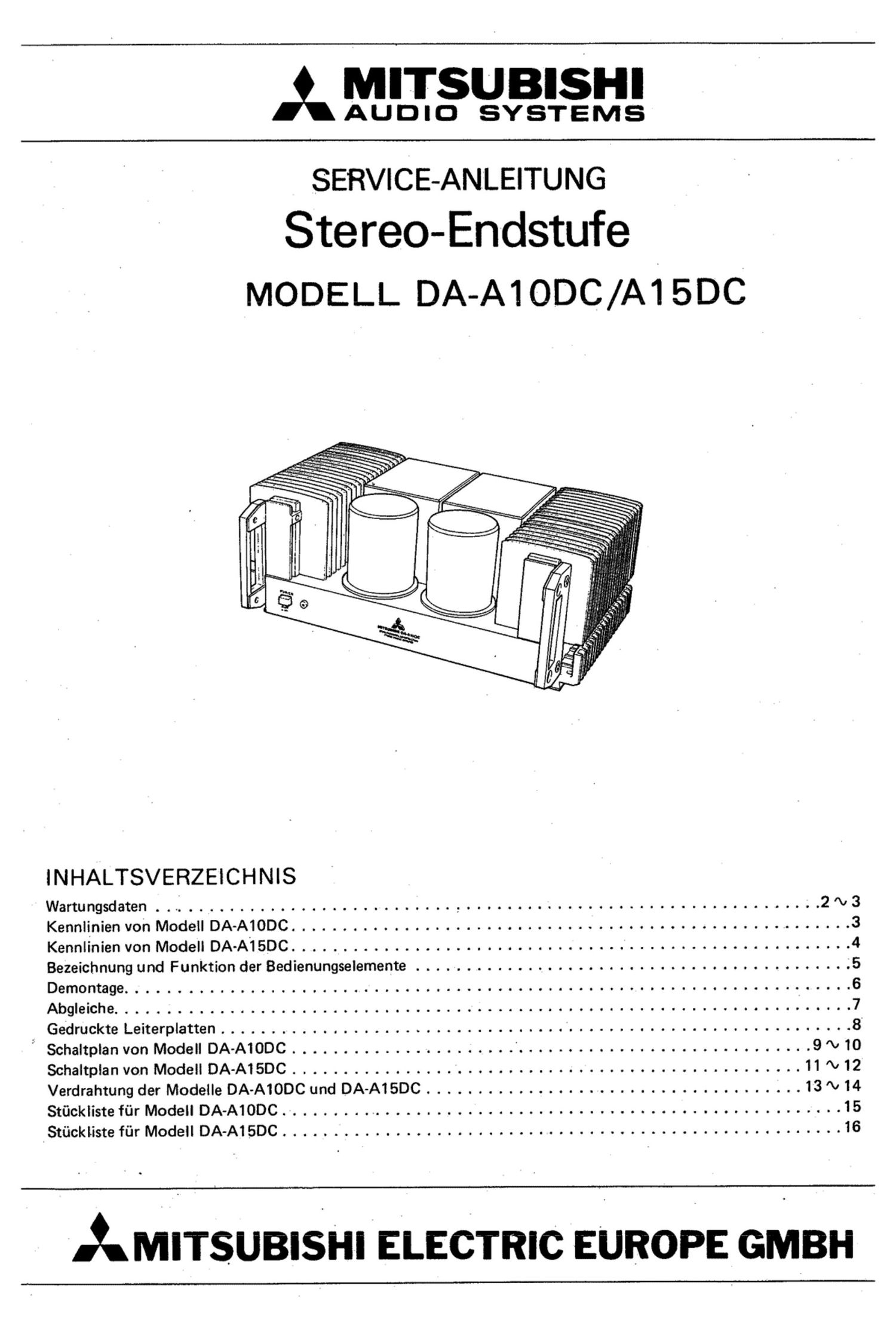 mitsubishi da a10dc 15dc service manual de