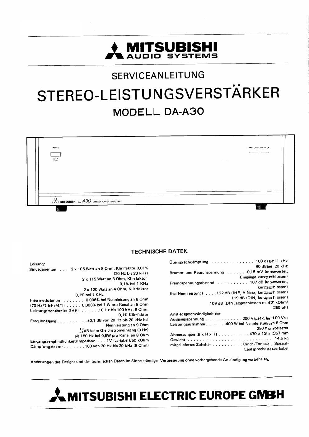 mitsubishi da a30 service manual de