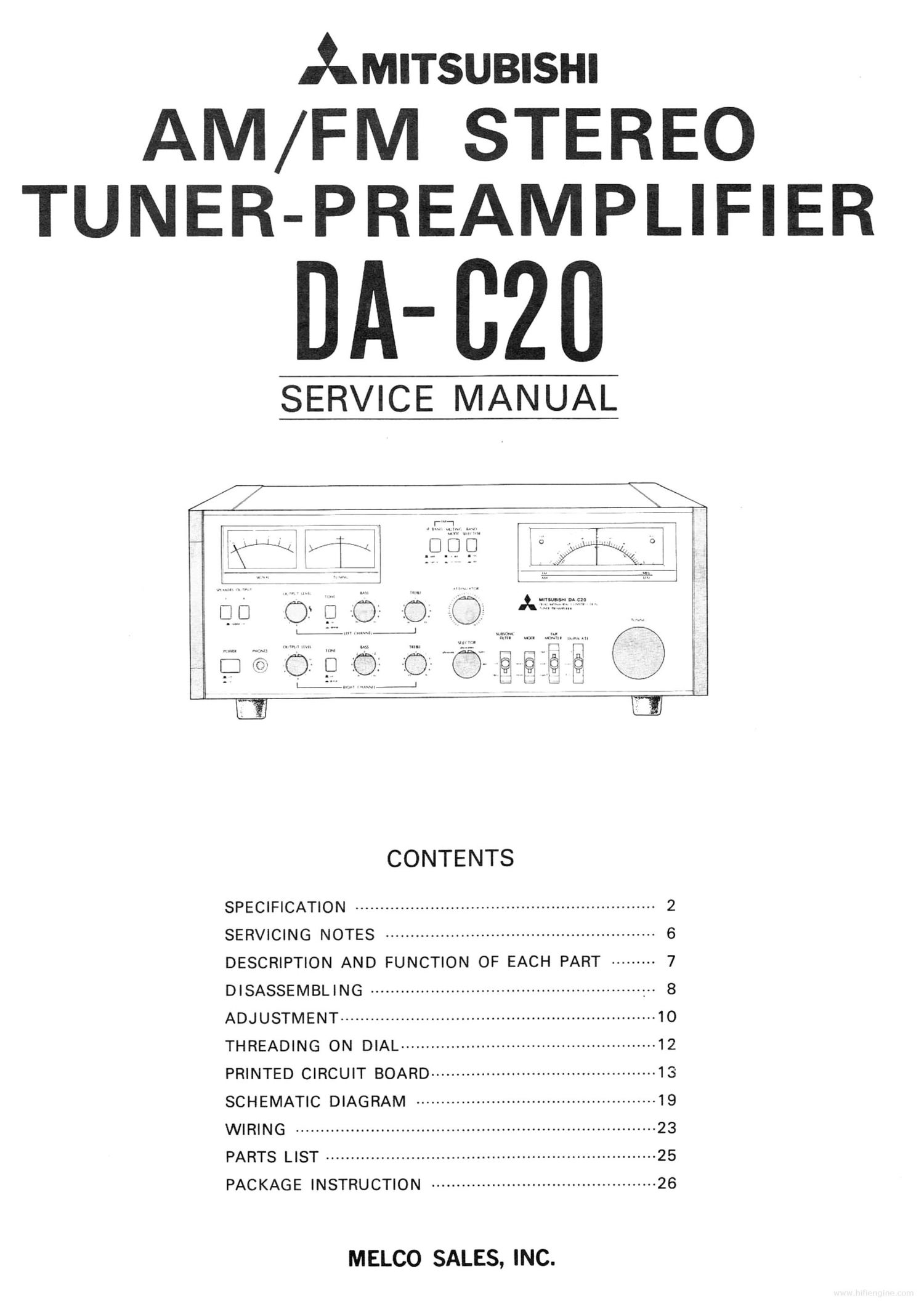 mitsubishi da c20 service en