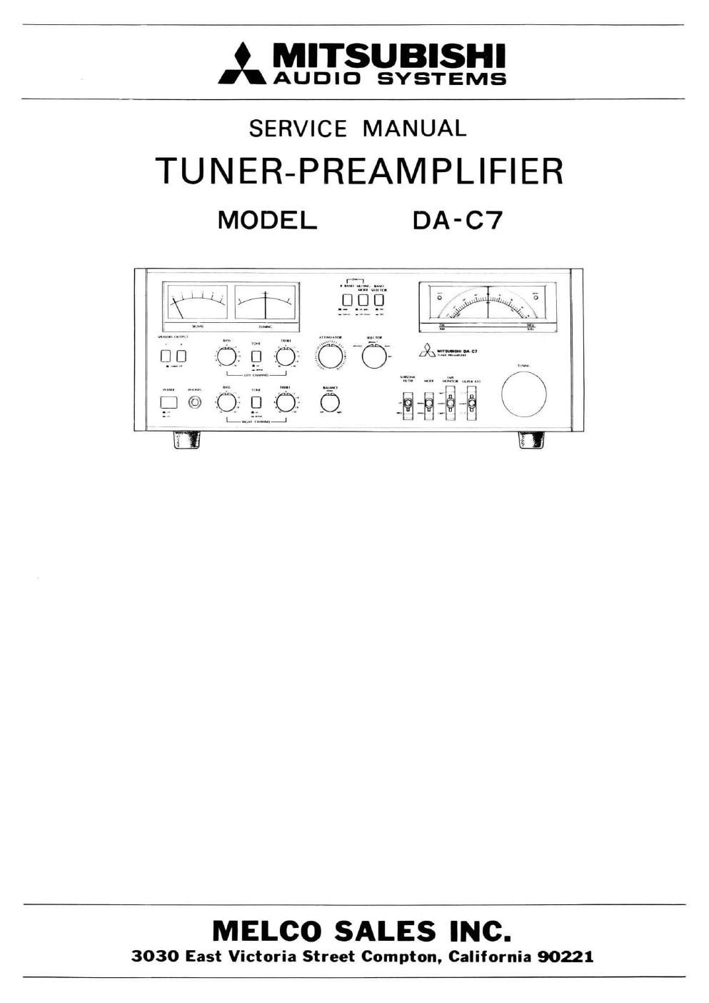 mitsubishi da c7 service manual