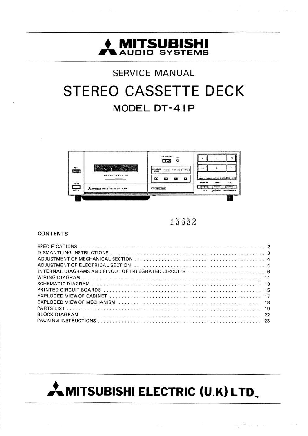 mitsubishi da p10 service manual