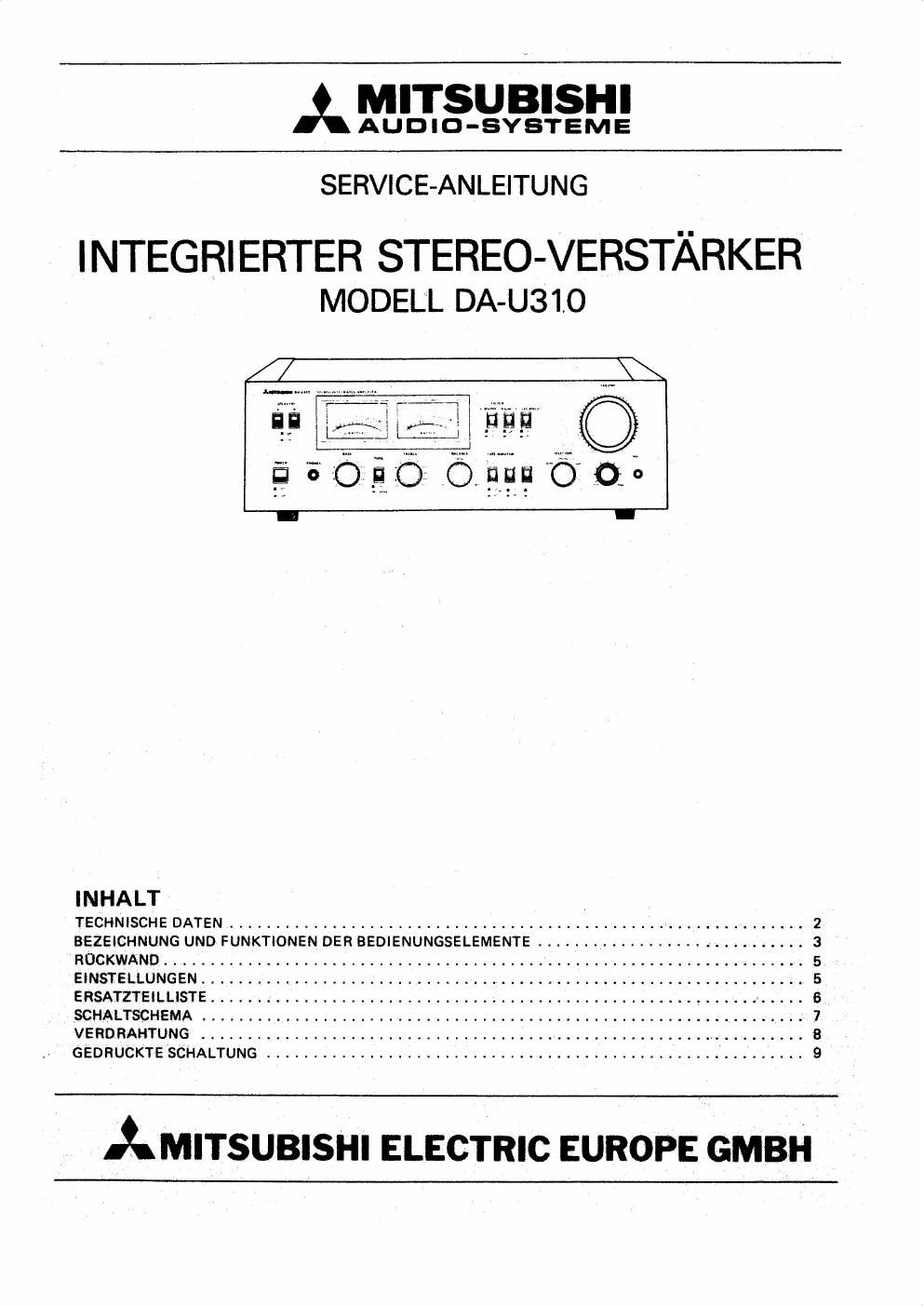 mitsubishi da u310 service manual de