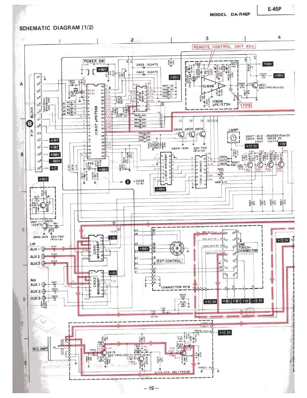 mitsubishi dar 45 p schematic