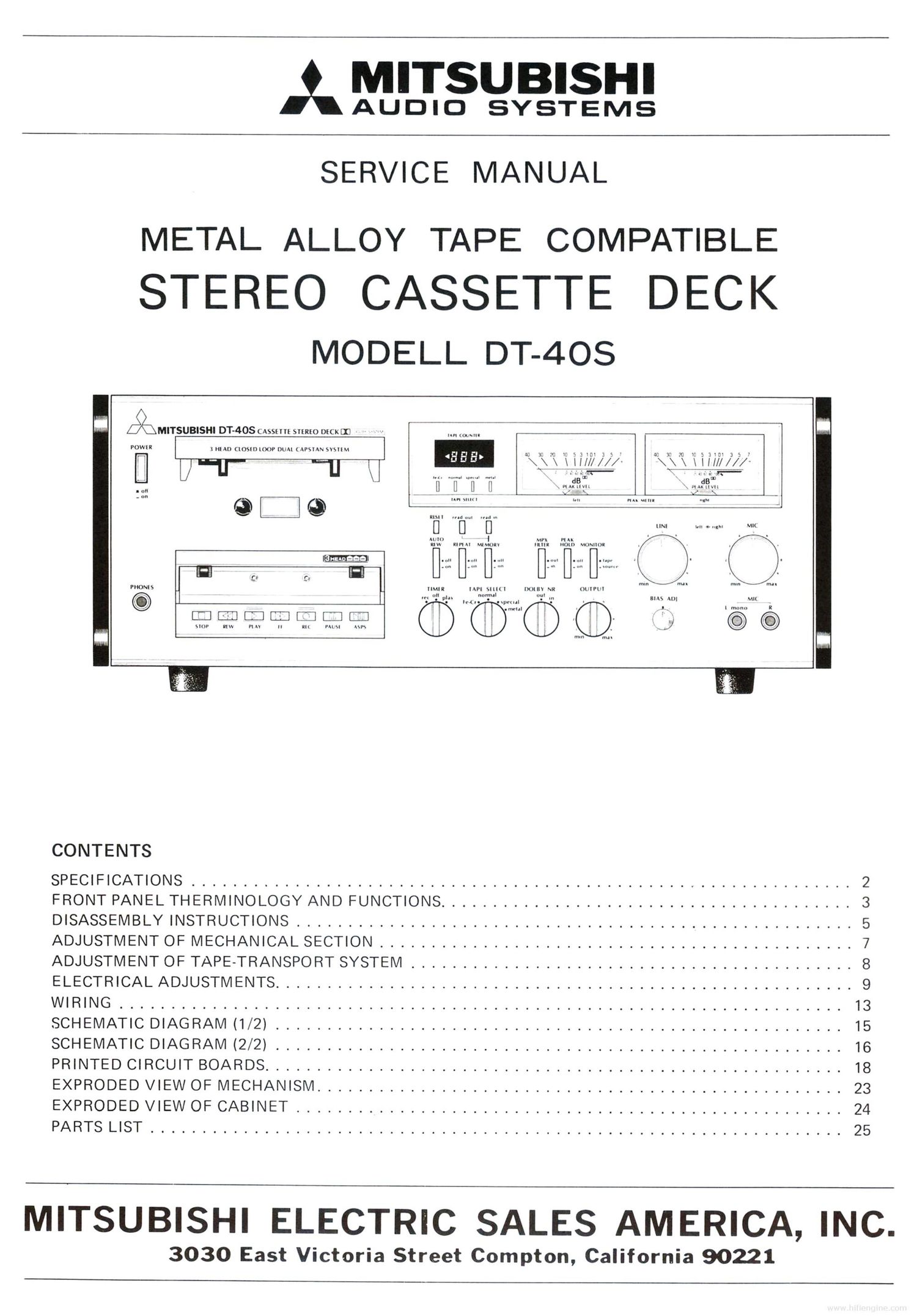 mitsubishi dt 40s service en