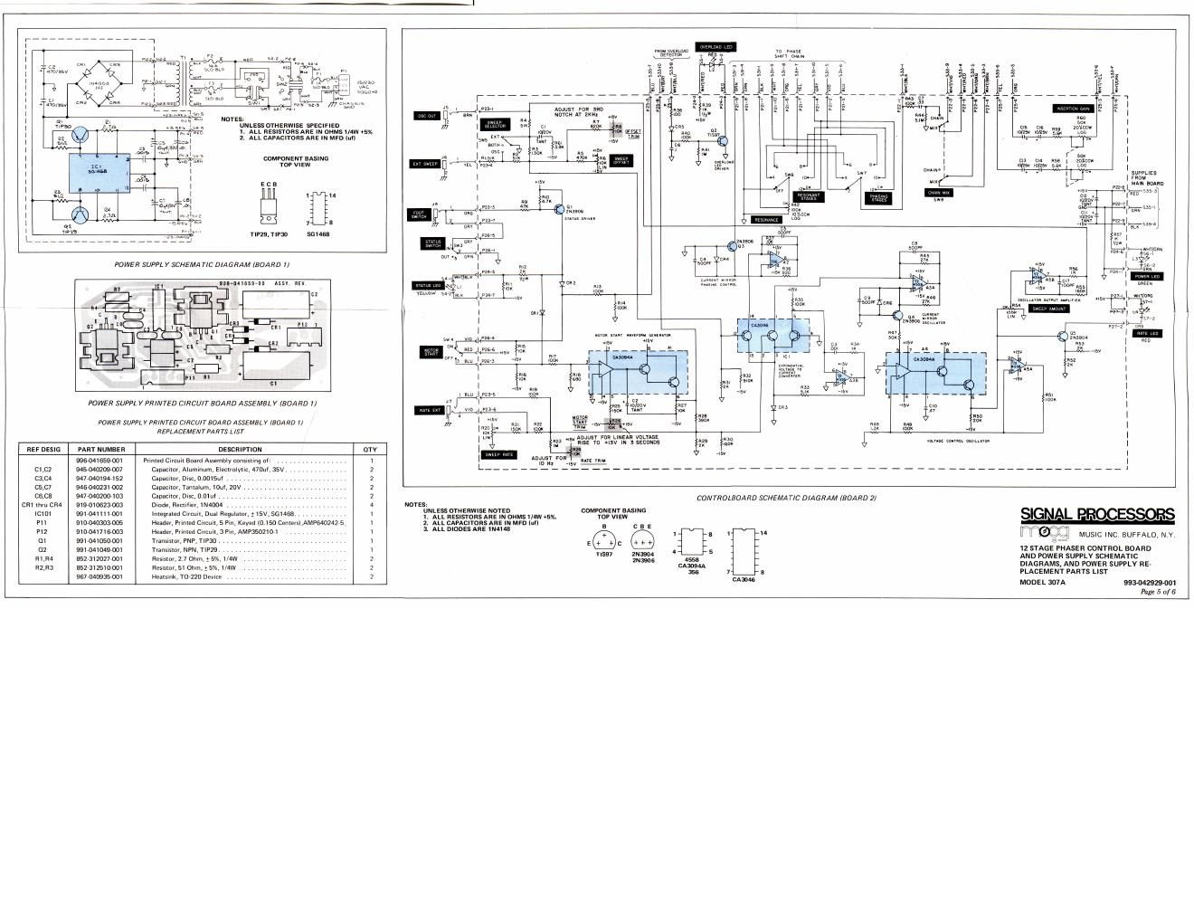 moog 12 stage phaser schematic