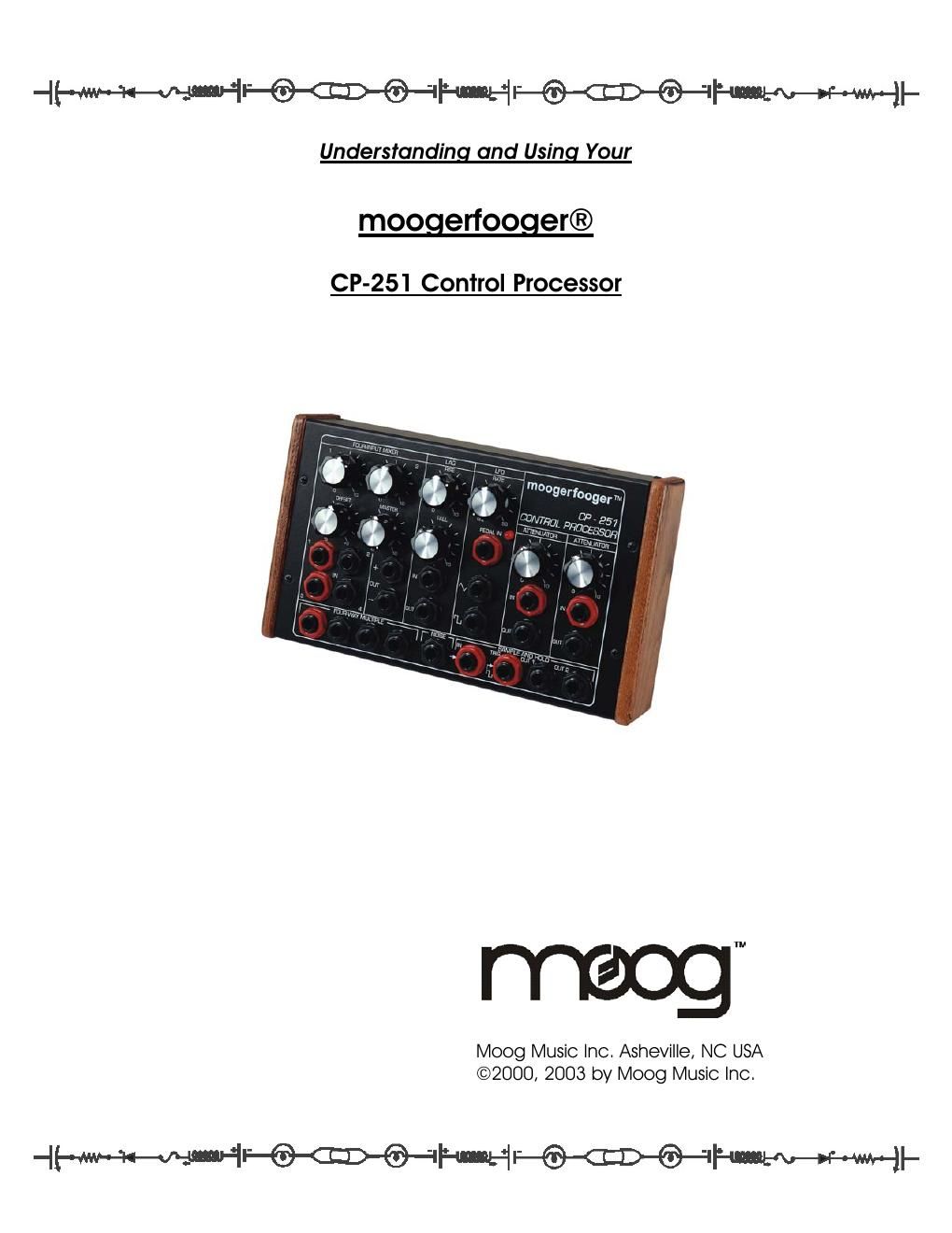 moog cp 251 owner manual