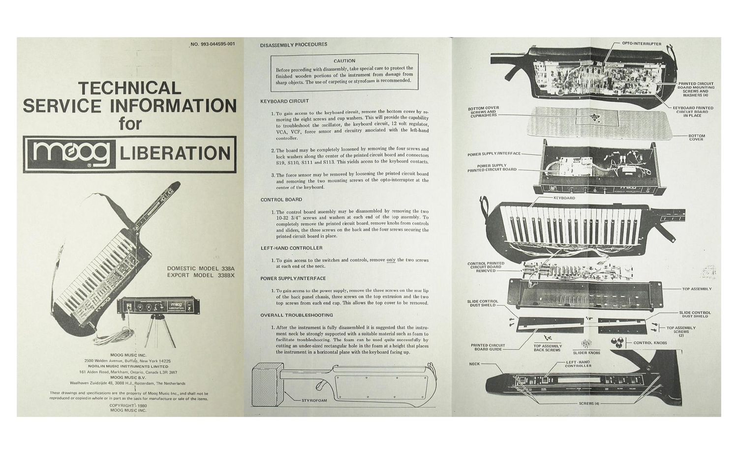 moog liberation 338a service manual