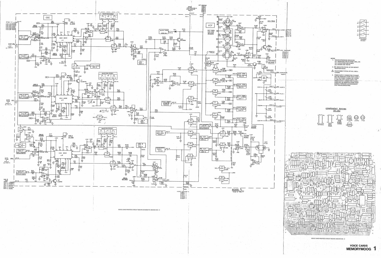 moog memorymoog schematics