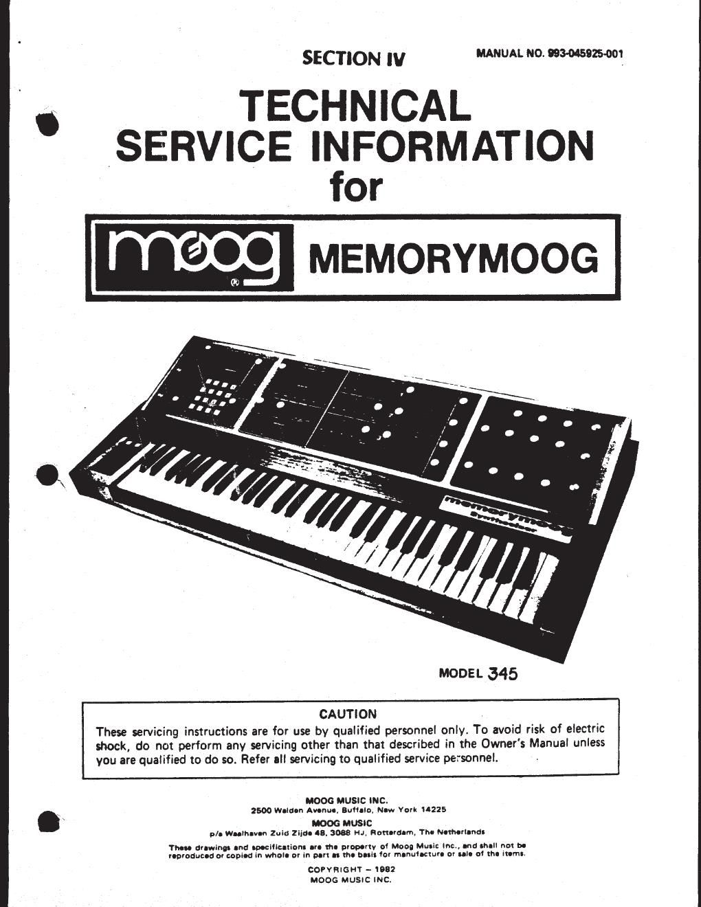 moog memorymoog service manual