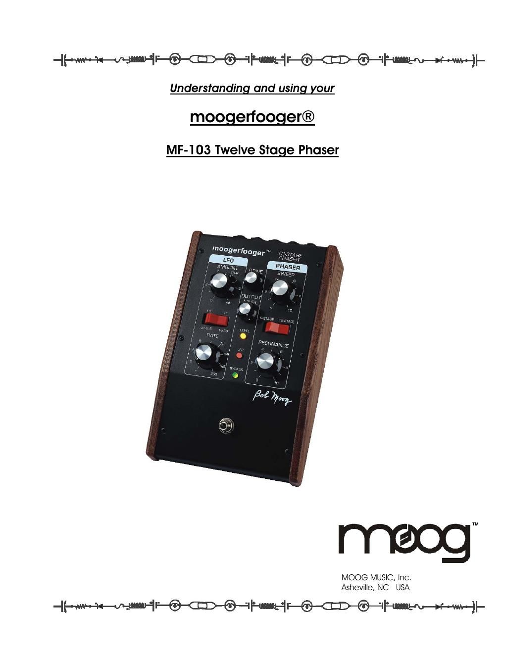 moog mf 103 owner manual