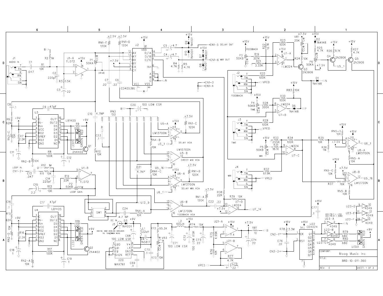 moog mf 104 schematics