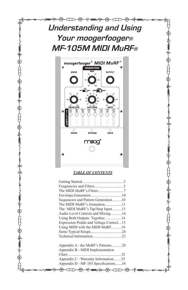 moog mf 105m midi murf owner manual