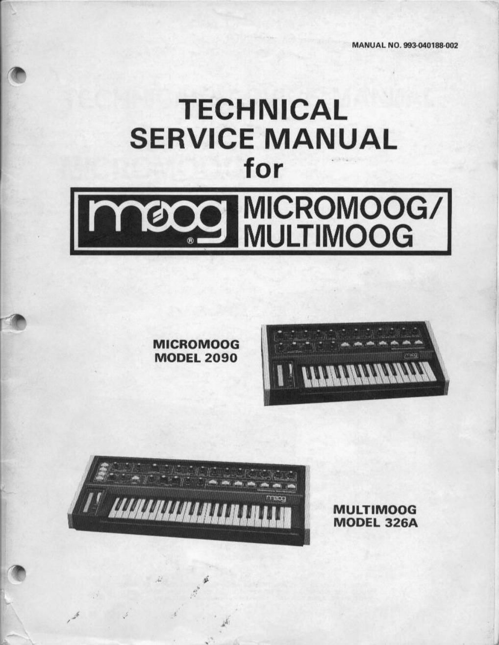 moog micromoog service manual