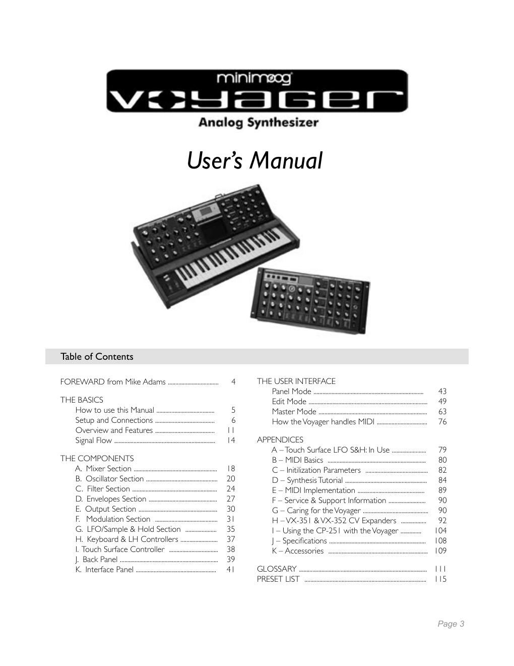 moog minimoog voyager owner manual