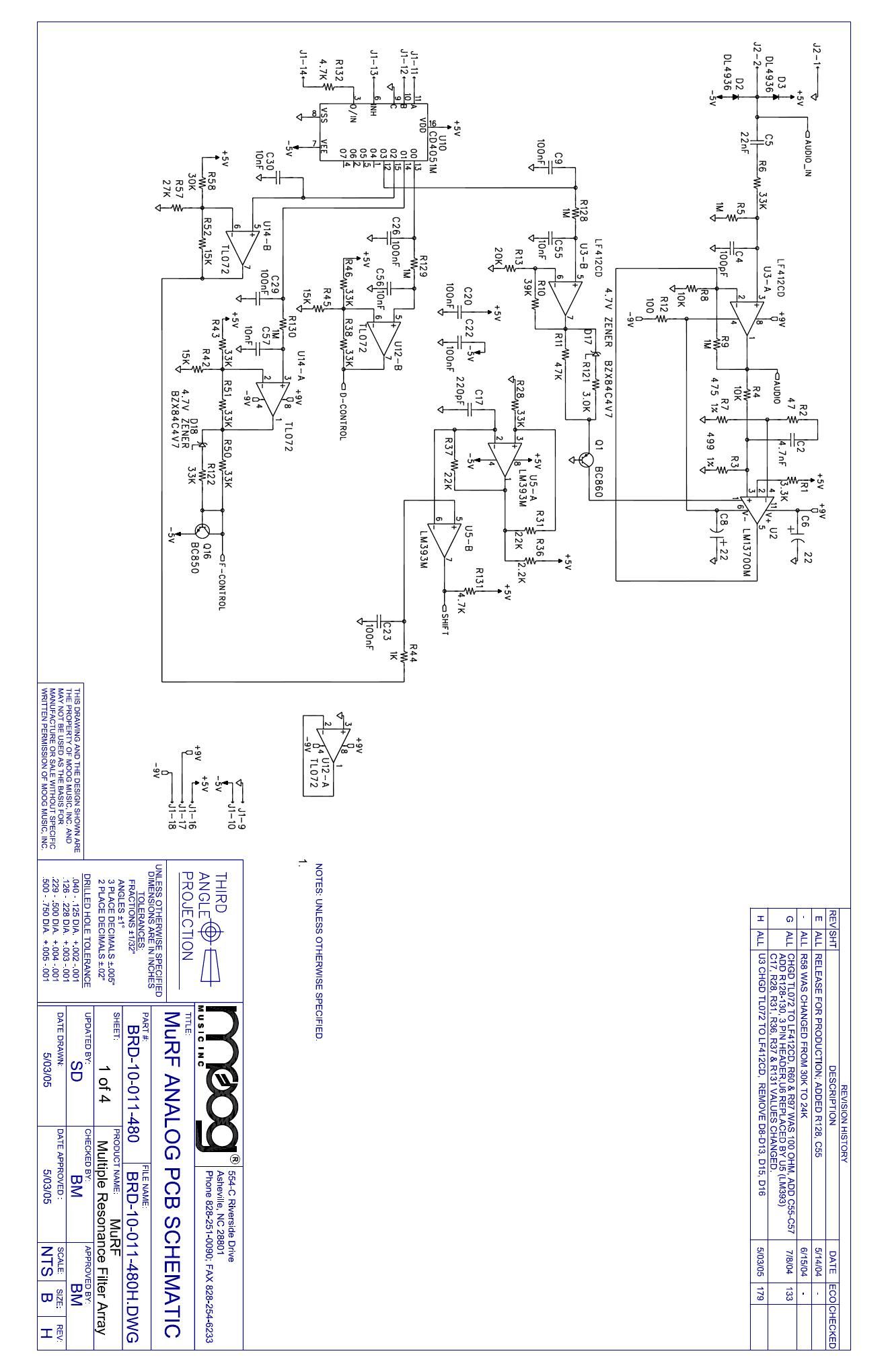 moog murf mf 105 schematics