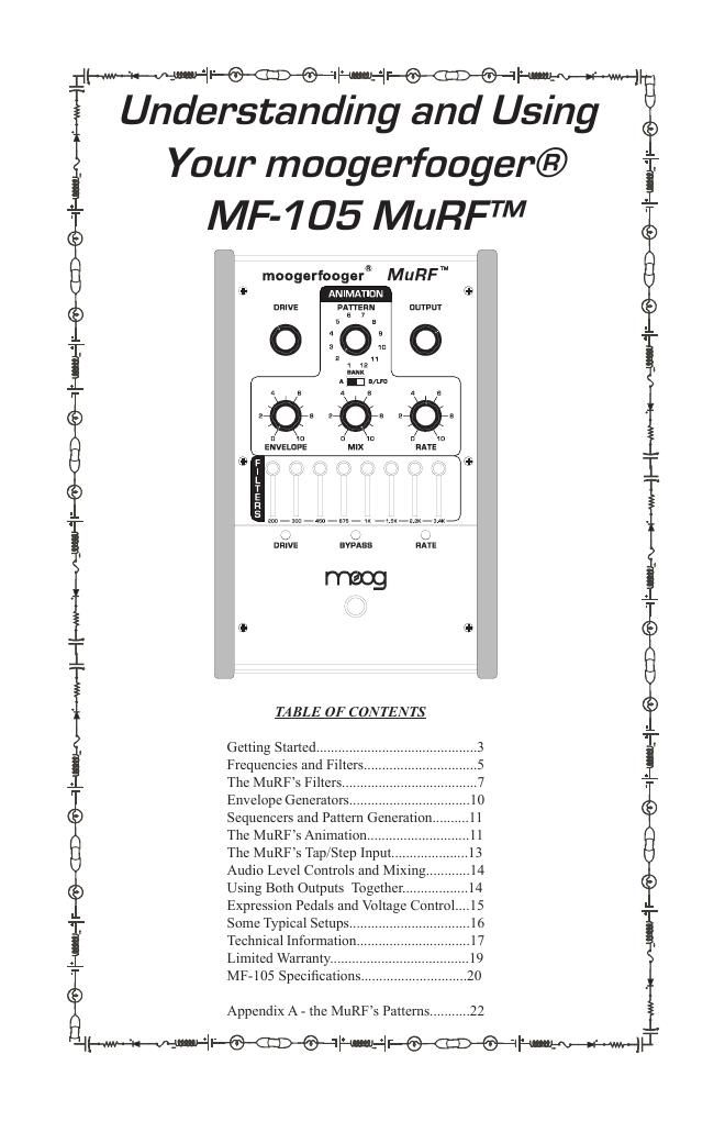 moog murf owner manual