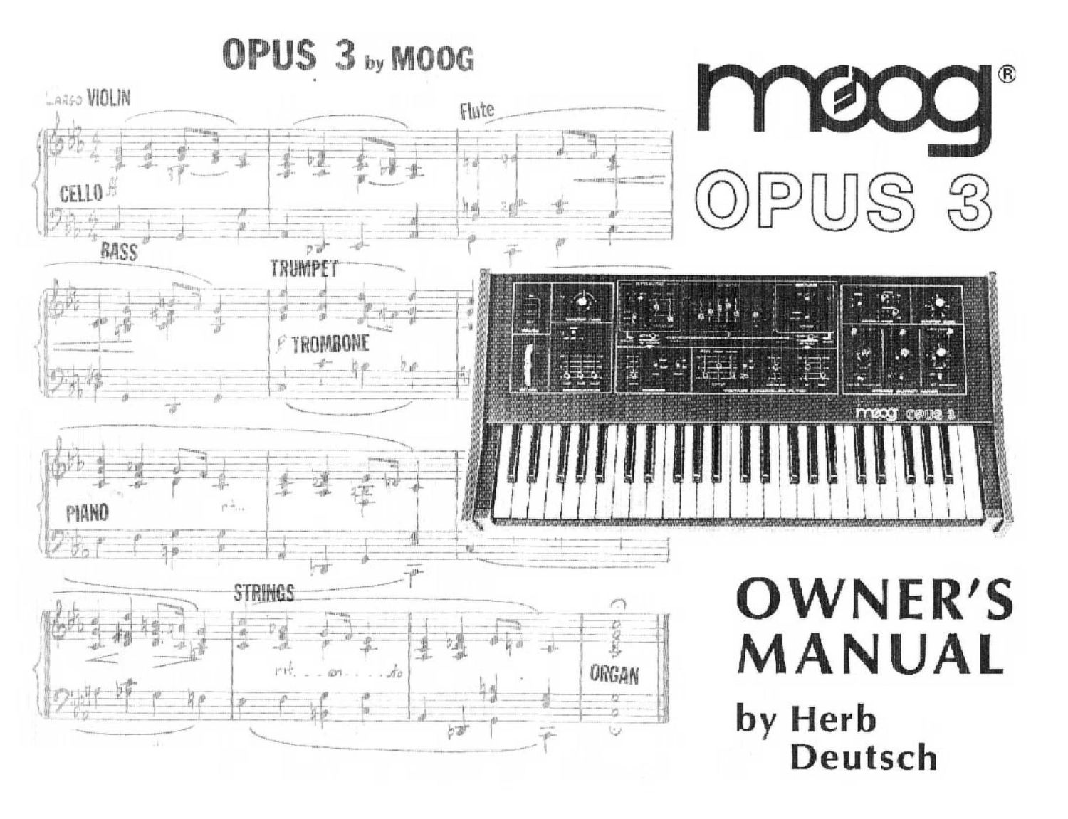 moog opus 3 owner manual