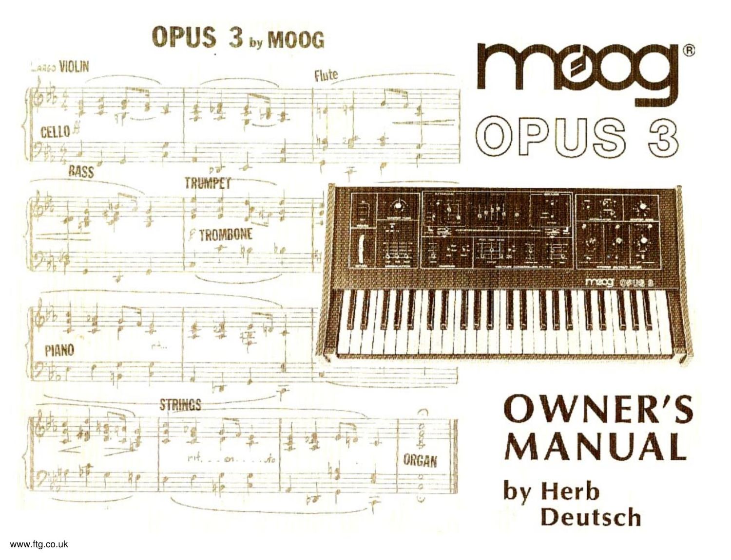 moog opus3 owners manual
