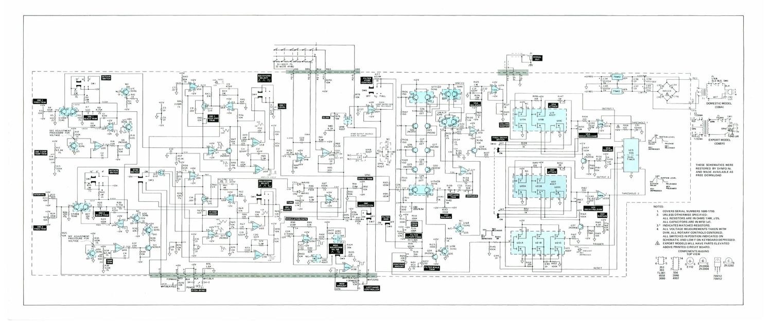 moog prodigy schematics