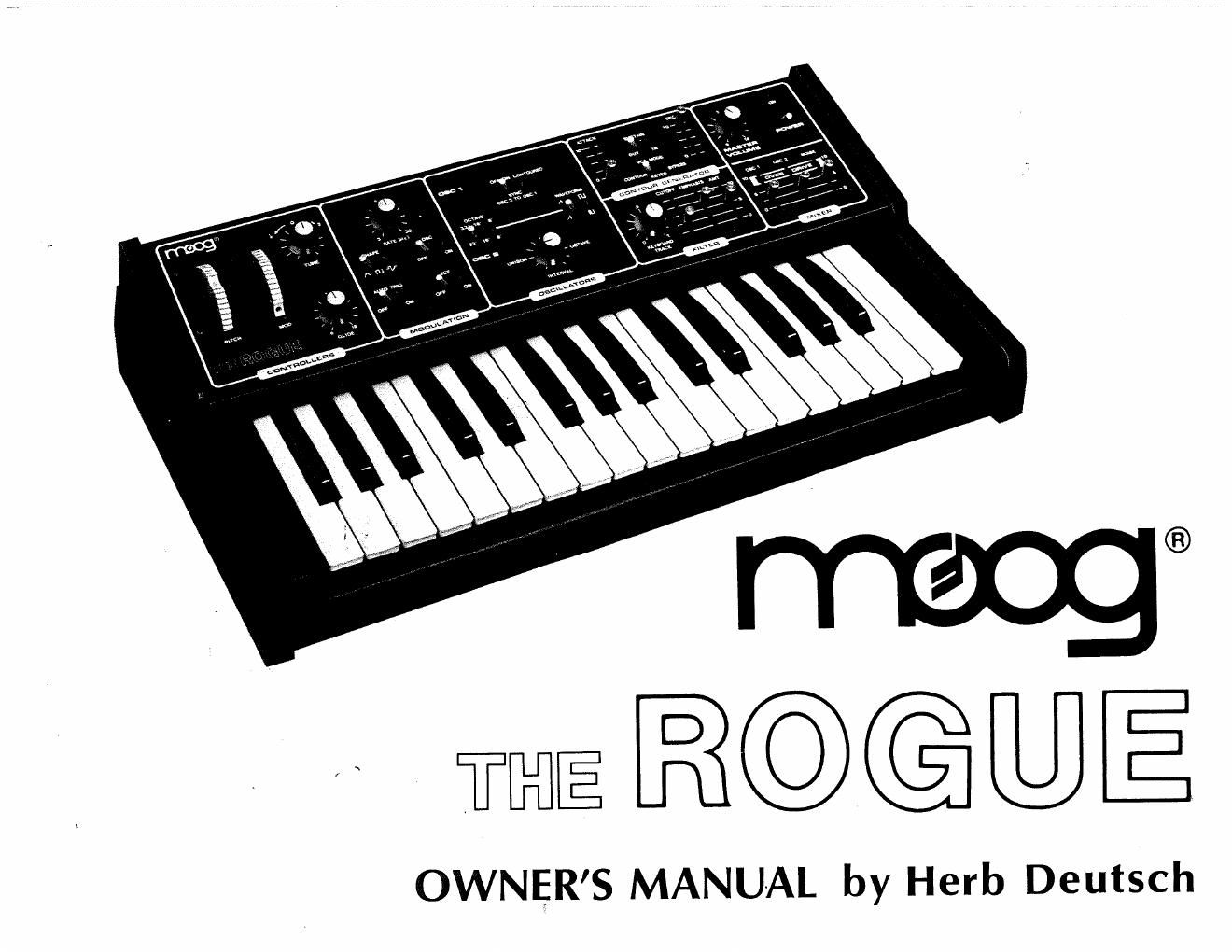 moog rogue owners manual