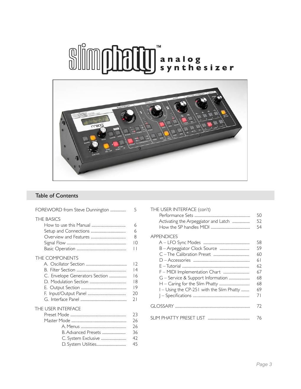 moog slim phatty owner manual