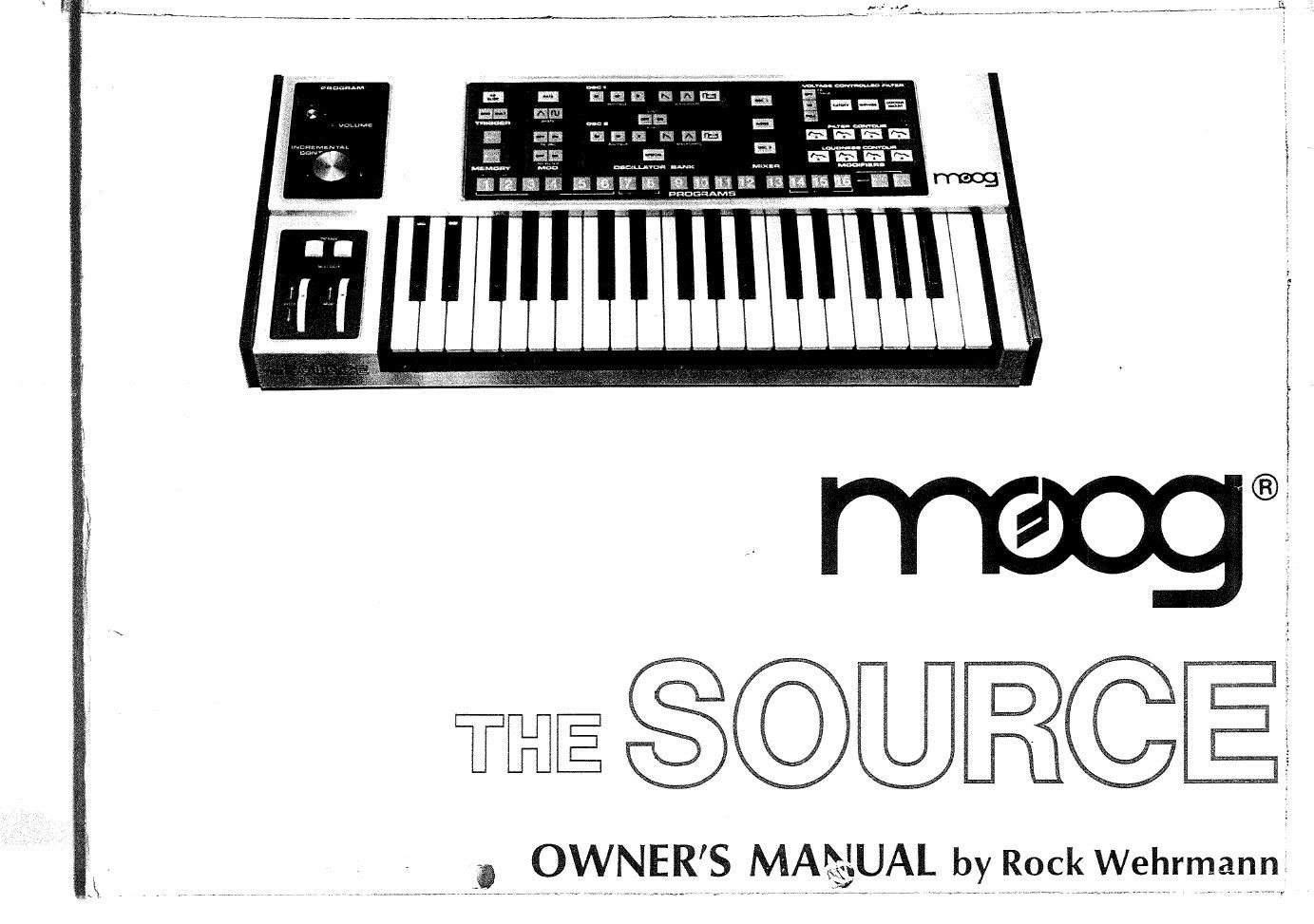 moog source owner manual