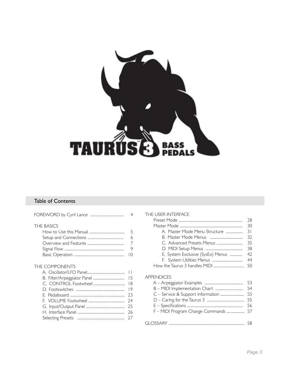 moog taurus 3 owner manual